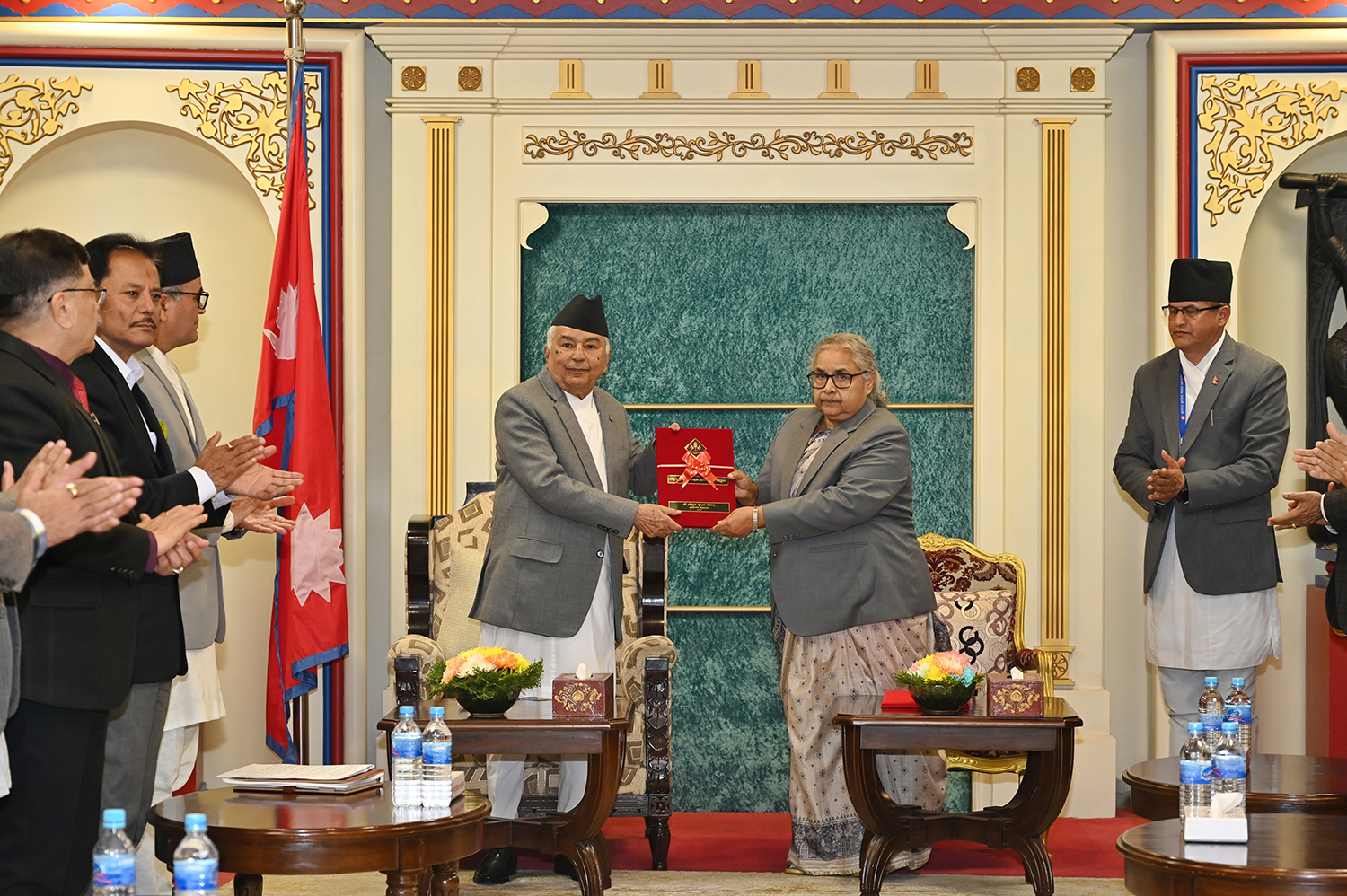 राष्ट्रपति पौडेलसमक्ष राष्ट्रिय सुरक्षा परिषद्को प्रतिवेदन पेश